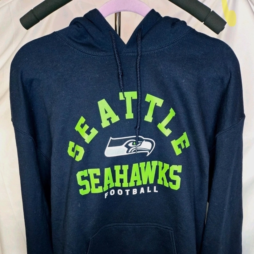 Junk Food Clothing Navy Blue Seattle Seahawks Hoodie